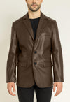 ANGELO MEN'S BLAZER | DARK BROWN